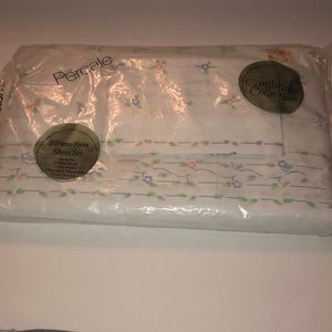 Vintage Cambridge Collection Percale Twin Sheet Set - NOS